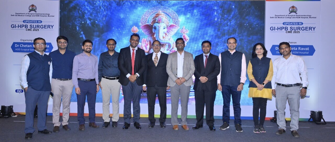 Dr. Shriniket Sawarkar at GI-HPB Surgery CME 2025 conference